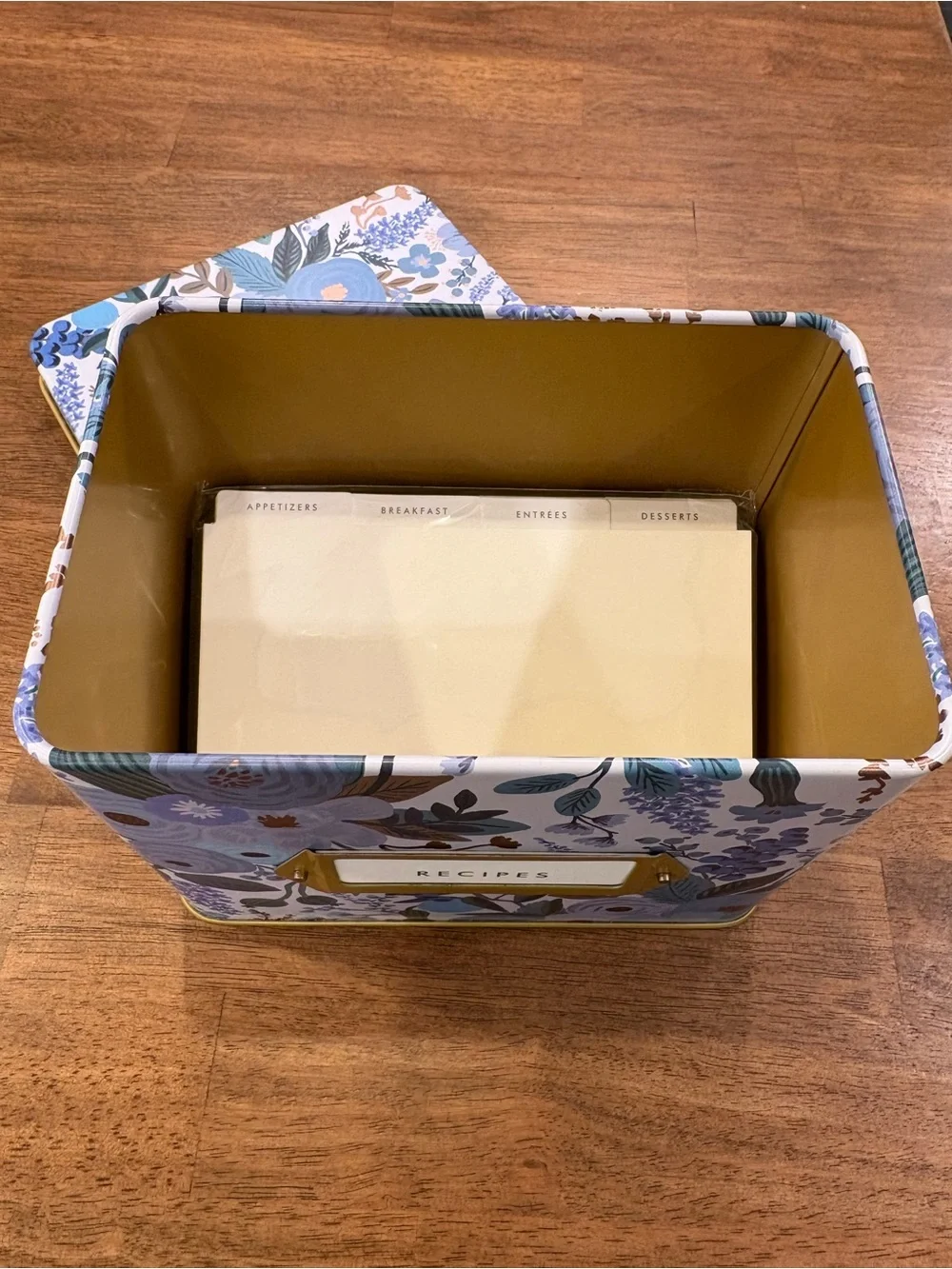 🪻💜Rifle Paper Co Recipe Box Lavender Garden Party 🩵🪴
